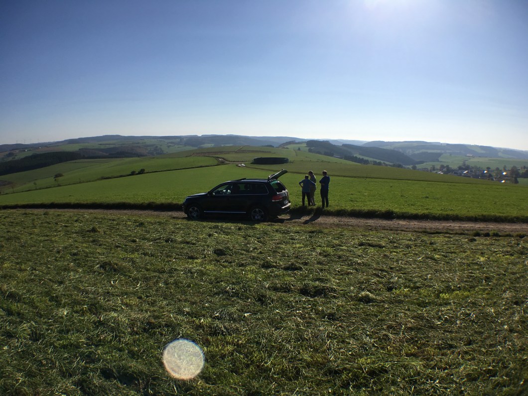 View from 2nd Bn position 12/19/44 above Berg Reuland